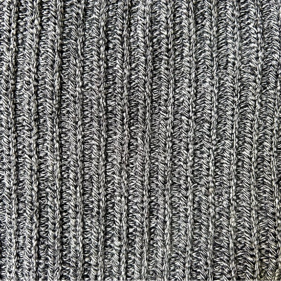 Women's American Apparel Marled Grey Cotton Shaker Knit Cropped Size Medium - Picture 6 of 8